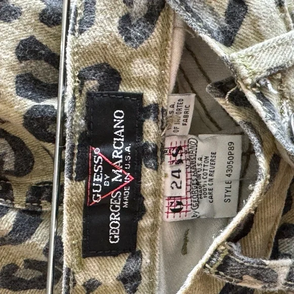 Vintage Guess Marciano Leopard Print Jeans - Picture 4 of 4